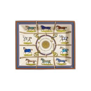 **Host Pick**Authentic Hermes Couvertures et Tenues de Jour change trayPorcelain